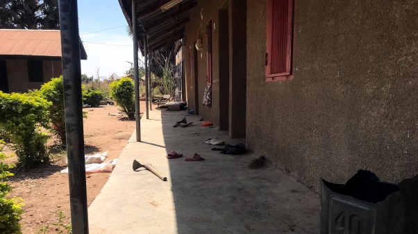 A ransacked student dormitory at St. Mary's Catholic School in Nigeria.