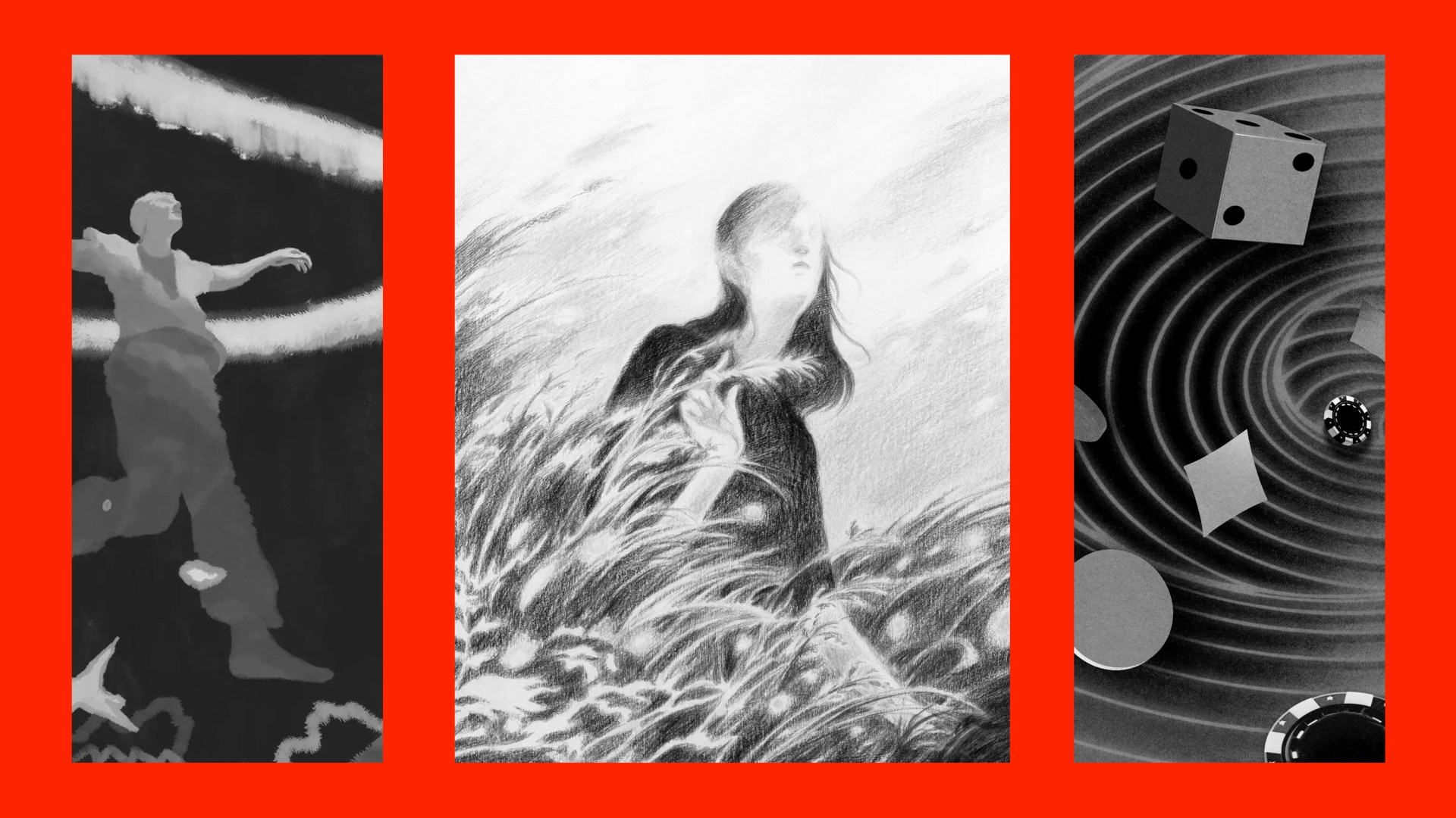 Images from three articles in the list.