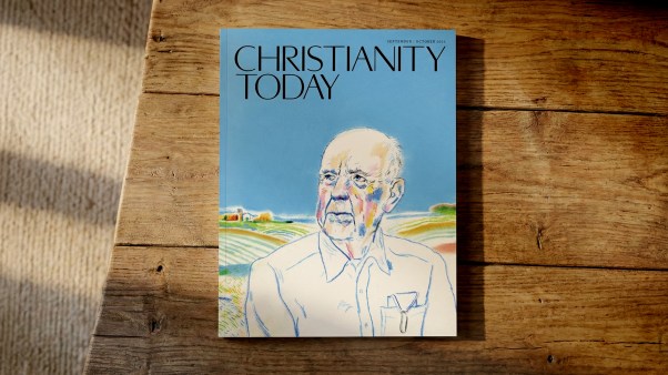 A copy of Christianity Today magazine, September/October issue, lying on a table.
