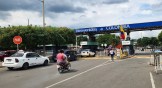 The Simón Bolívar International Bridge on the Colombia-Venezuela border.