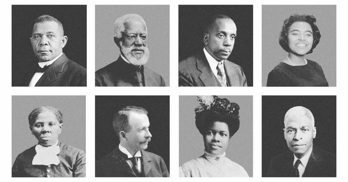 Images of 8 of the black leaders mentioned.