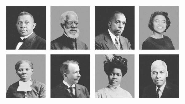 Images of 8 of the black leaders mentioned.