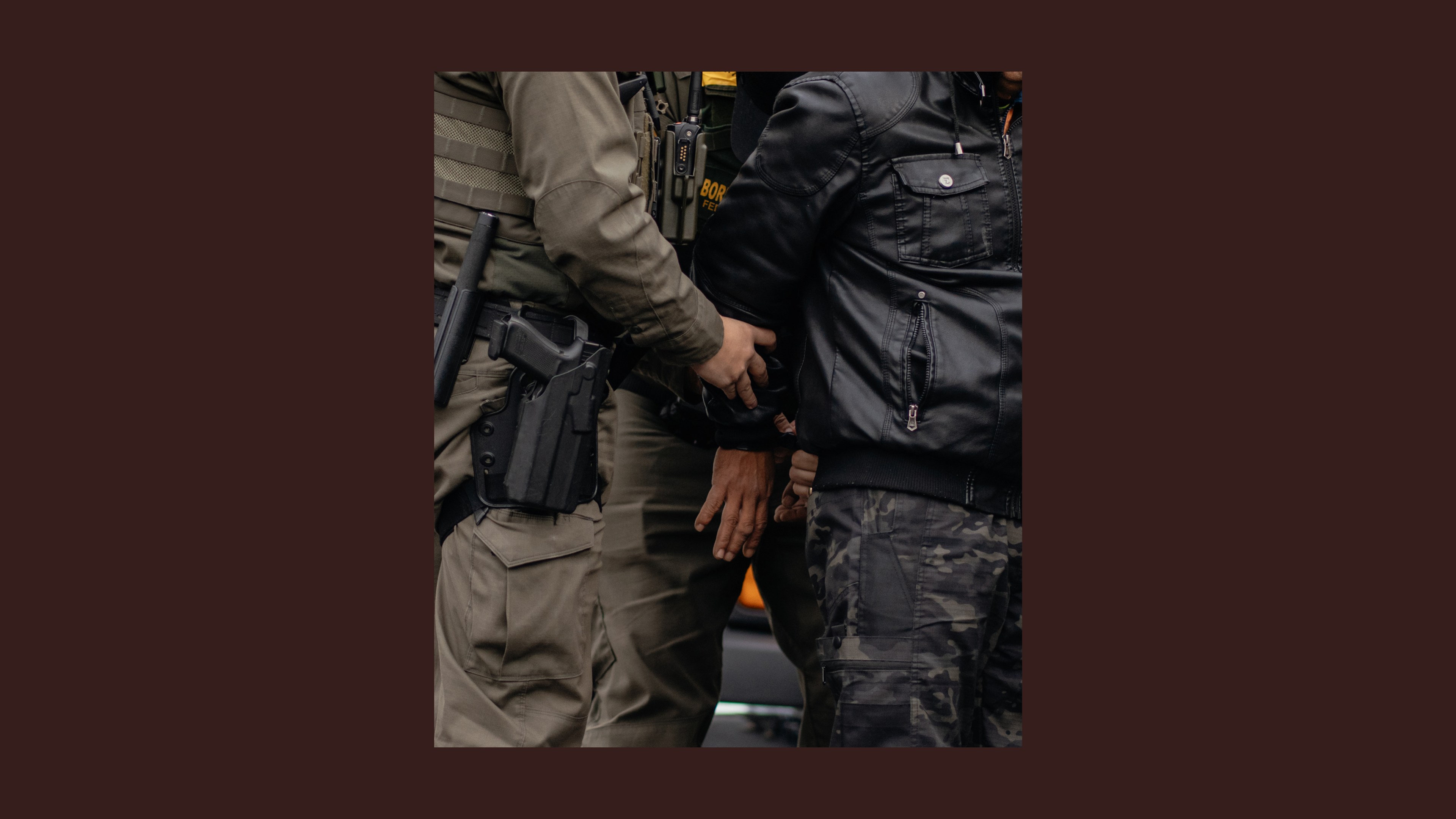 Detainees are transferred to an ICE facility during a federal immigration enforcement operation in Chicago on October of 2025.