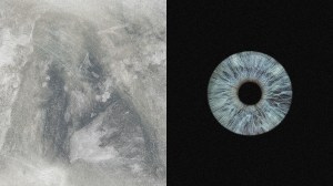 An eye and an artist's canvas.