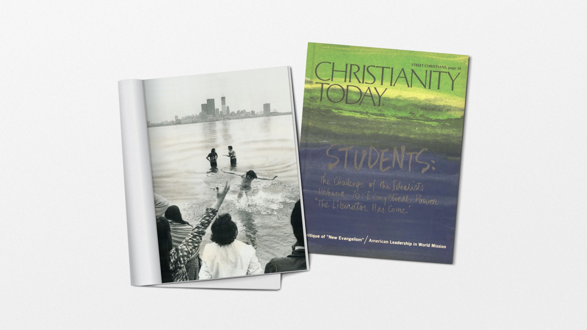A photo from the Jesus Movement and a CT magazine cover from 1971.