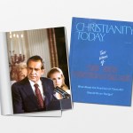 An image of Richard Nixon and a CT magazine cover from 1974.