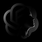 The ChatGPT logo and a woman's profile.