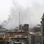 Smoke rises over Tehran after US and Israeli airstrikes on February 28, 2026.