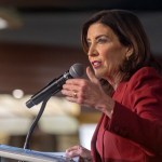 New York Governor Kathy Hochul in Woodbury, New York on January 9, 2026.