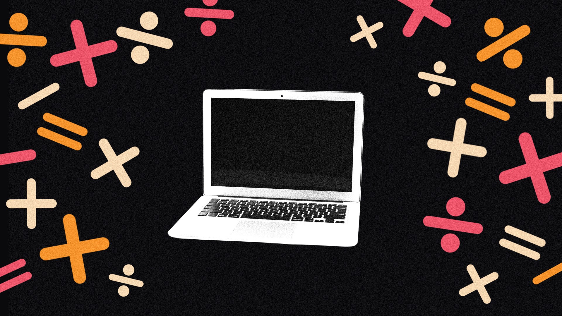 A computer and several math problems