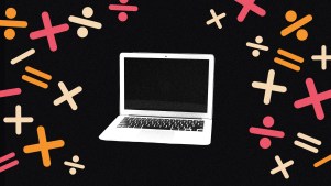 A computer and several math problems