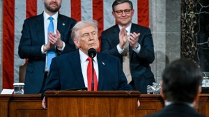 President Donald Trump delivers the State of the Union address during a joint session of Congress at the Capitol in Washington, DC on February 24, 2026.