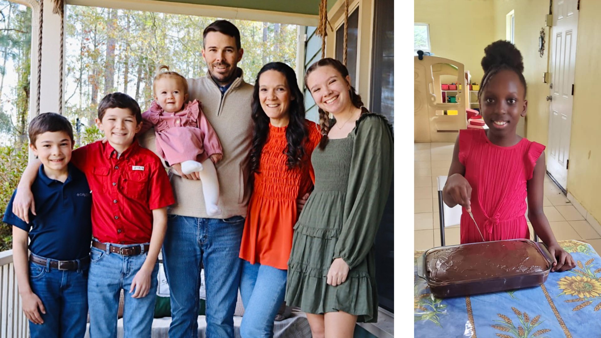 The Dowey family and their adopted daughter, Grace, who is currently in Haiti.