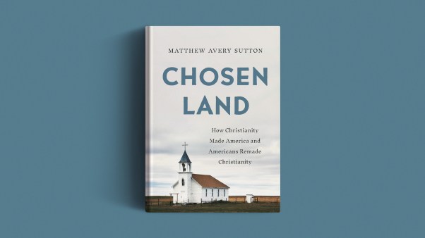 The book on a blue background