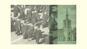 College students and a church.