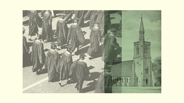 College students and a church.