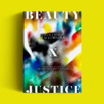 The book on a yellow background.