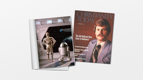 An image from Star Wars and a magazine cover from the CT archives.