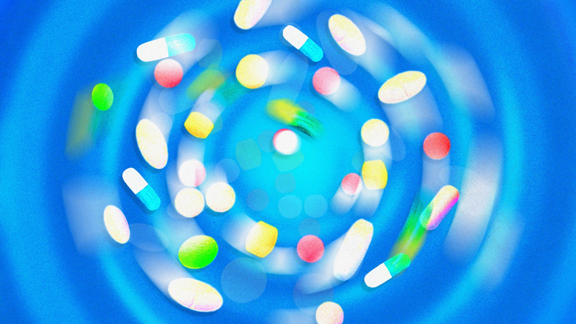 A swirling vortex of pills.
