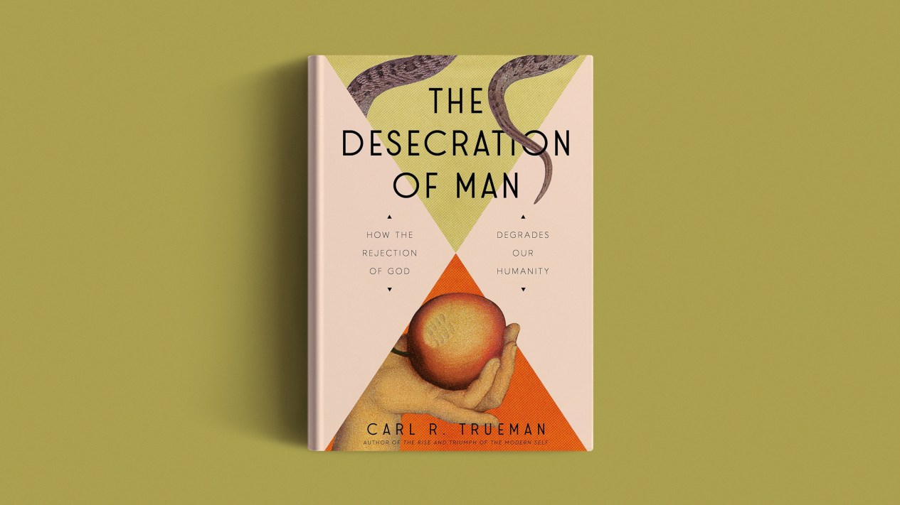 The book on a green background.