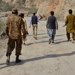 Members of the Pakistan Army on the Torkham Border of Afghanistan.