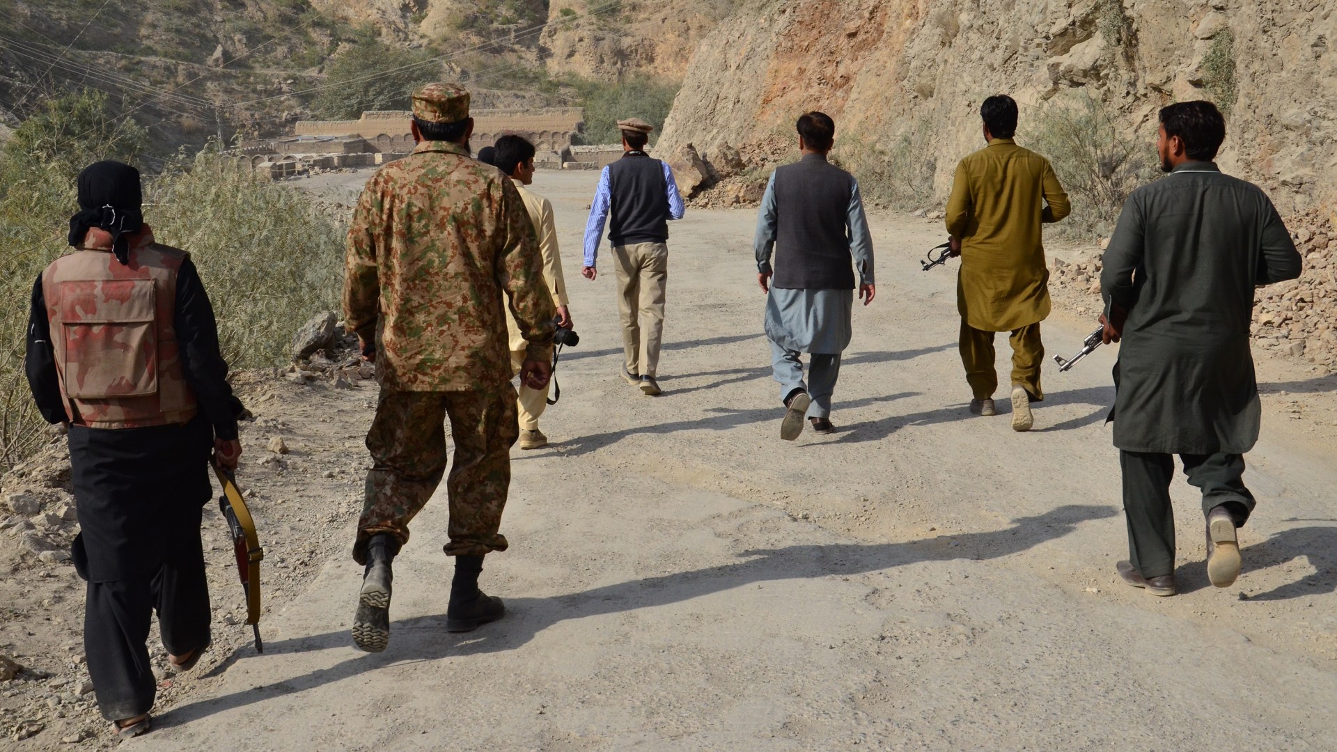 Members of the Pakistan Army on the Torkham Border of Afghanistan.