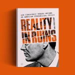 The book cover on an orange background.