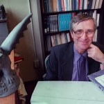 Peter Kreeft in his office.