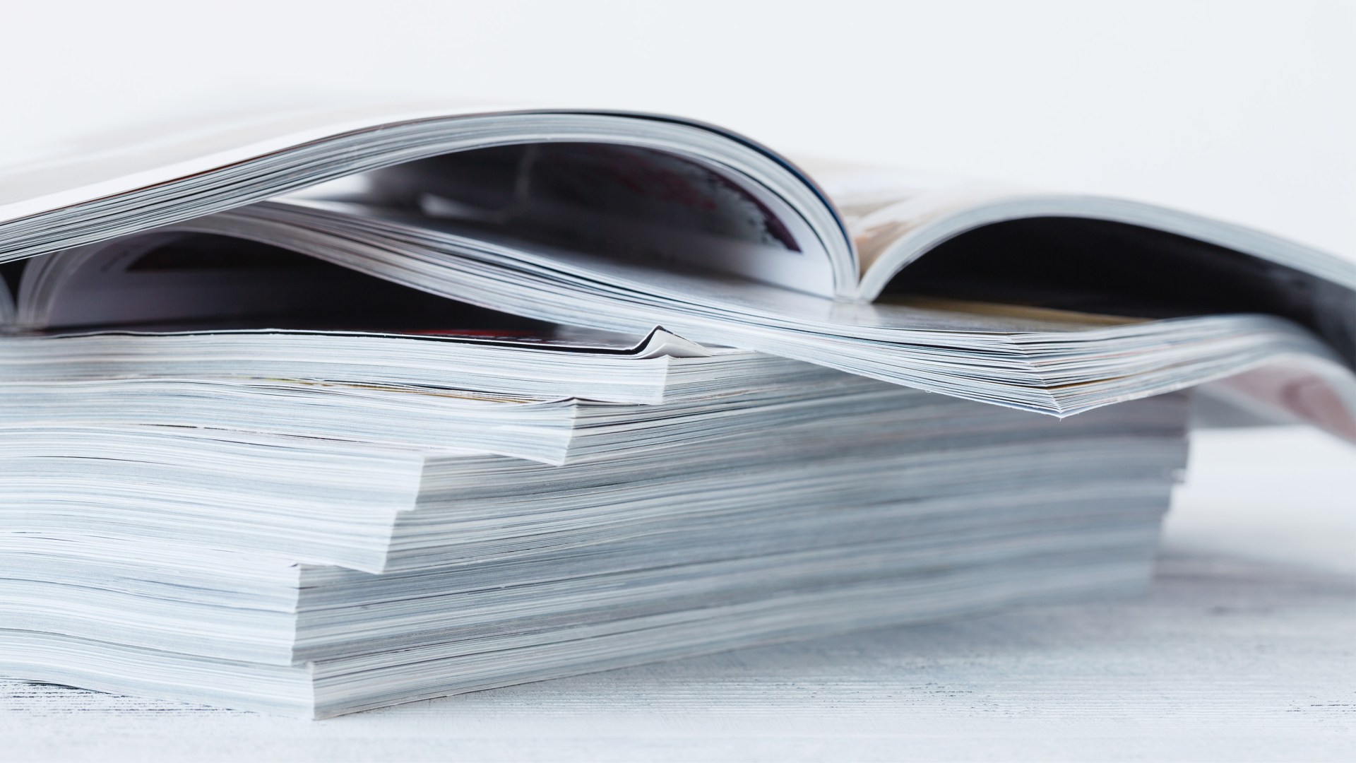 A stack of magazines