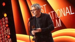 Kleber Mendonça Filho accepts the Best International Film award for “The Secret Agent” during the 2026 Film Independent Spirit Awards at Hollywood Palladium on February 15, 2026 in Los Angeles, California.