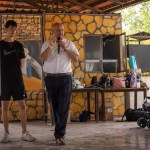 Pastor Mazen Hamate during a back-to-school event that his church hosted for Syrian children in September 2025.