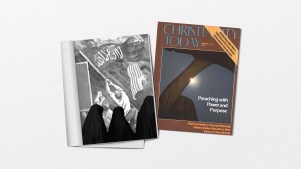 An image of Iran and a CT magazine cover.
