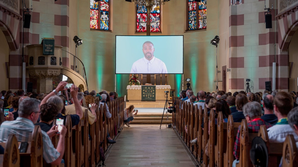Churchgoers attend a worship service created entirely by ChatGPT in Bavaria.