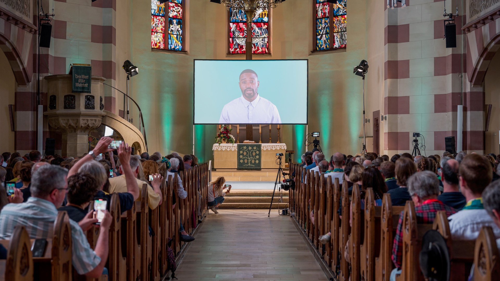Churchgoers attend a worship service created entirely by ChatGPT in Bavaria.