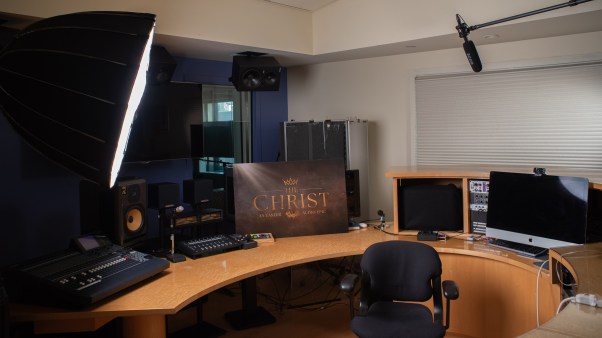 The recording studio for The Christ podcast.