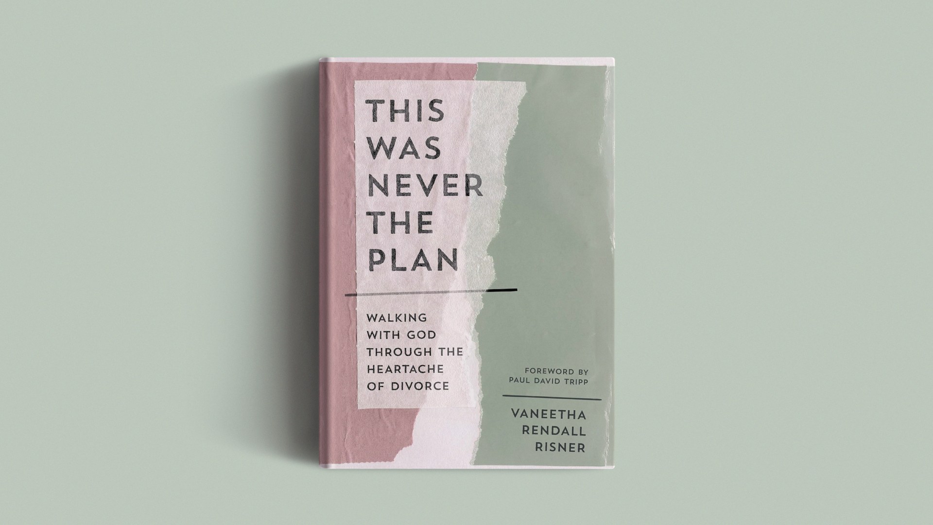 The book cover on a green background.