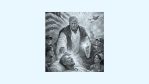 Trump's AI Jesus image.